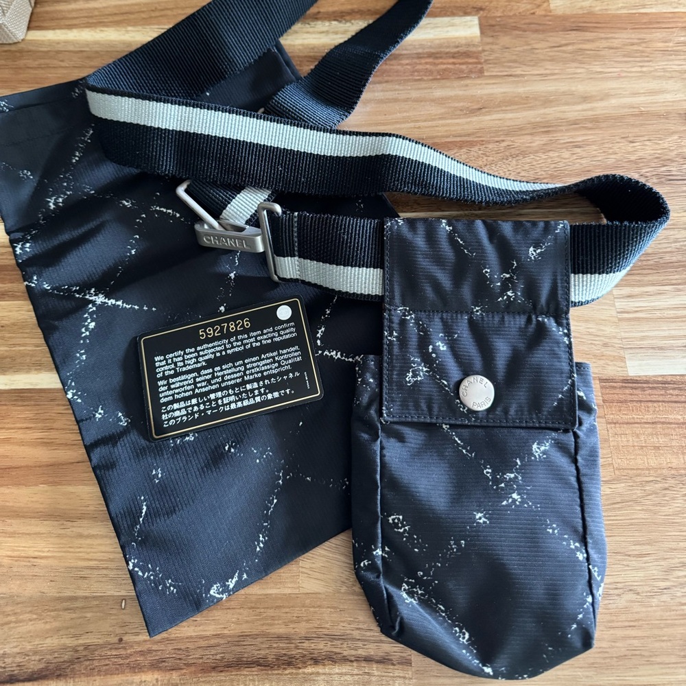 Chanel nylon waist pouch bag